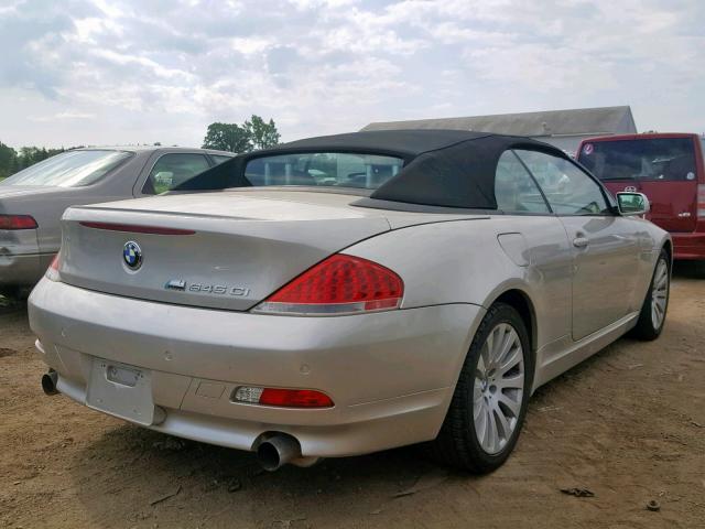 WBAEK73405B325621 - 2005 BMW 645 CI AUT BEIGE photo 4