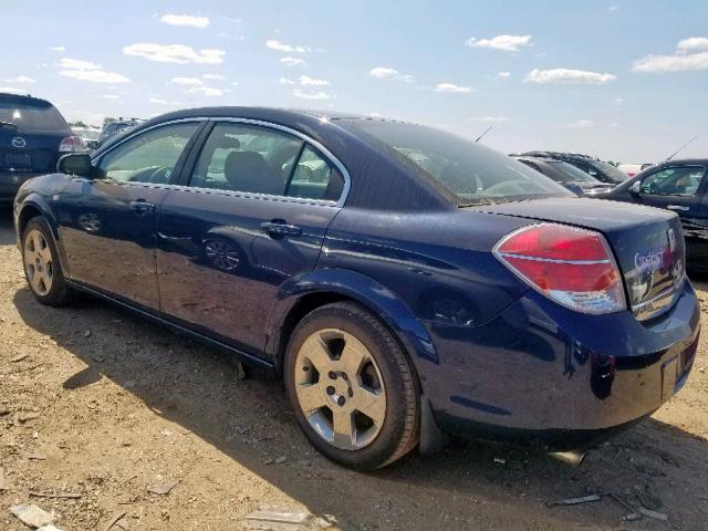 1G8ZS57B09F204999 - 2009 SATURN AURA XE BLUE photo 3