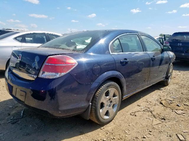 1G8ZS57B09F204999 - 2009 SATURN AURA XE BLUE photo 4