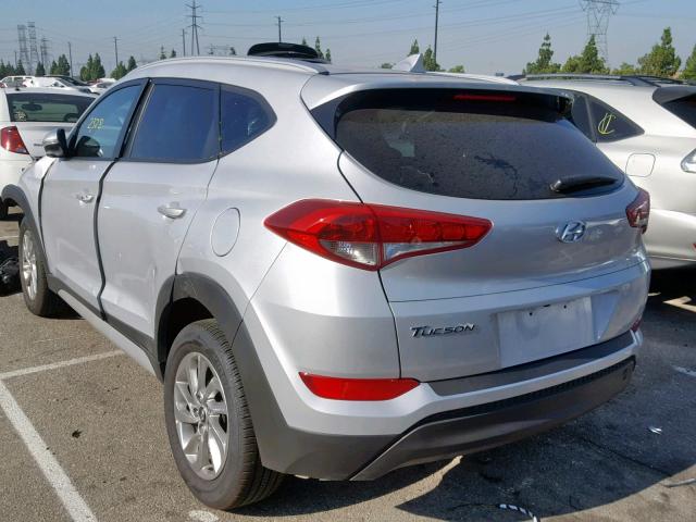 KM8J33A42JU778904 - 2018 HYUNDAI TUCSON SEL SILVER photo 3