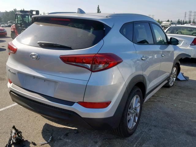 KM8J33A42JU778904 - 2018 HYUNDAI TUCSON SEL SILVER photo 4