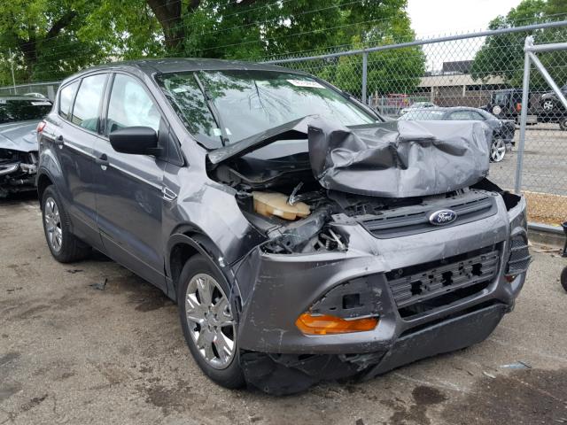 1FMCU0F76DUC42470 - 2013 FORD ESCAPE S GRAY photo 1