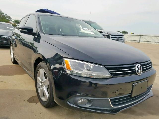 3VWLL7AJ5CM364966 - 2012 VOLKSWAGEN JETTA TDI BLACK photo 1