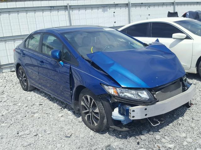 19XFB2F96DE048833 - 2013 HONDA CIVIC EXL BLUE photo 1