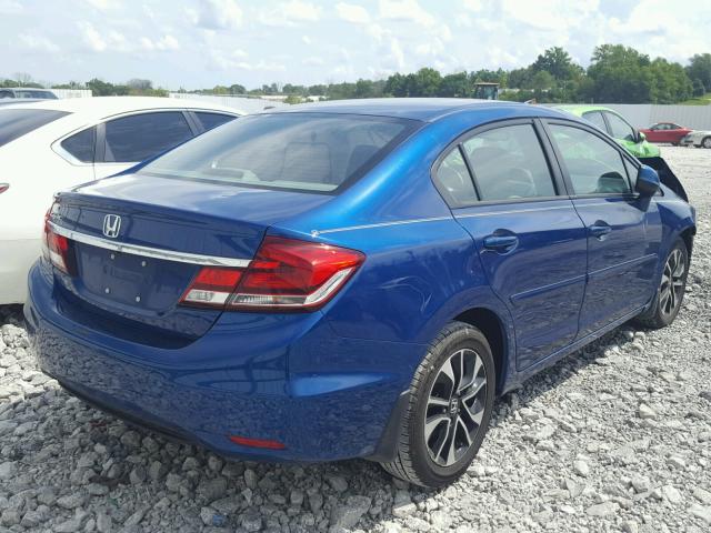 19XFB2F96DE048833 - 2013 HONDA CIVIC EXL BLUE photo 4