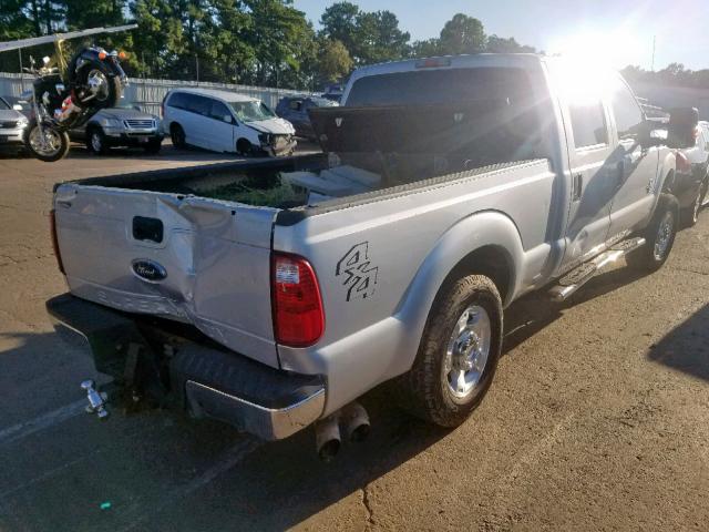 1FT7W2BT9FEB61314 - 2015 FORD F250 SUPER GRAY photo 4