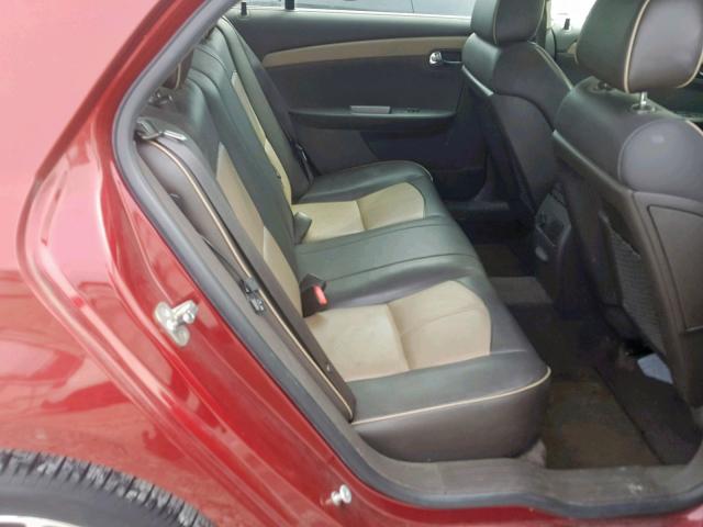 1G1ZK57769F129851 - 2009 CHEVROLET MALIBU LTZ წითელი ფოტო 6