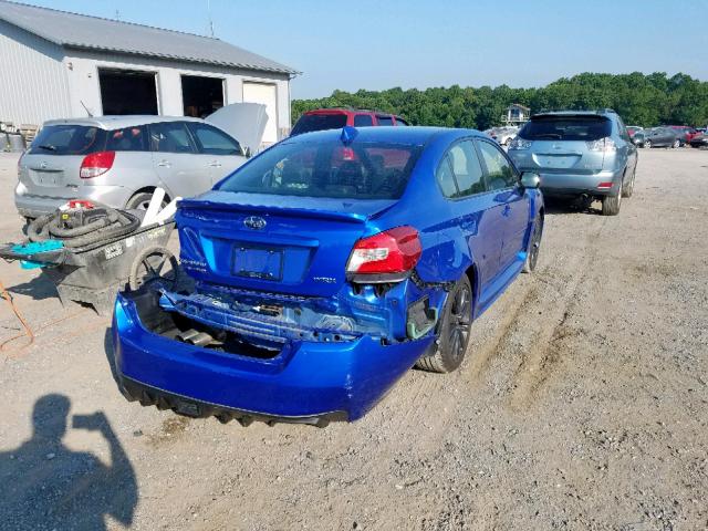 JF1VA1J67F9816080 - 2015 SUBARU WRX LIMITE BLUE photo 4