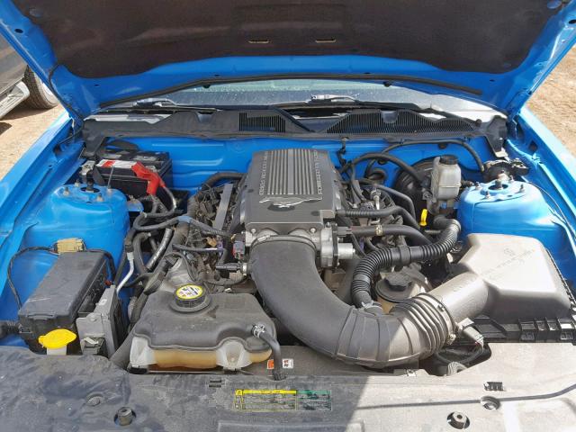 1ZVBP8CH8A5117315 - 2010 FORD MUSTANG GT BLUE photo 7