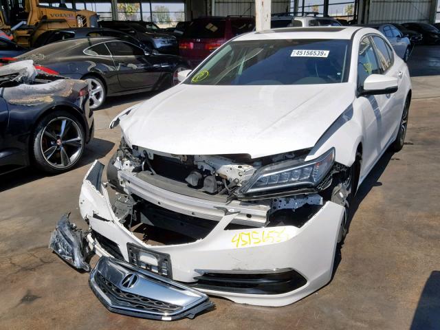 19UUB1F5XGA002705 - 2016 ACURA TLX TECH WHITE photo 2