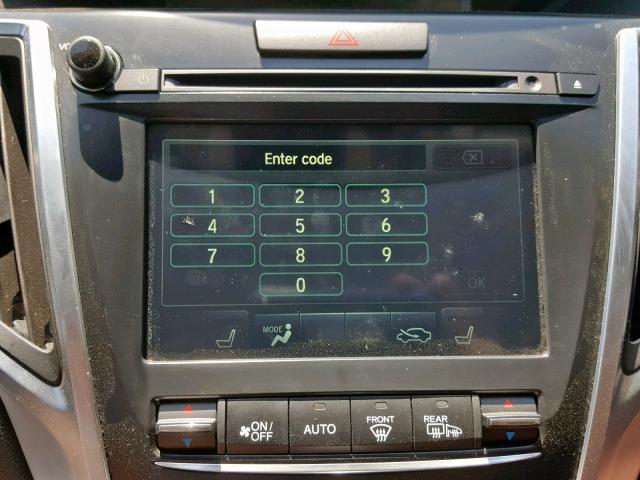 19UUB1F5XGA002705 - 2016 ACURA TLX TECH WHITE photo 9