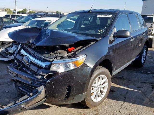 2FMDK3GC3DBC78596 - 2013 FORD EDGE SE BLACK photo 2