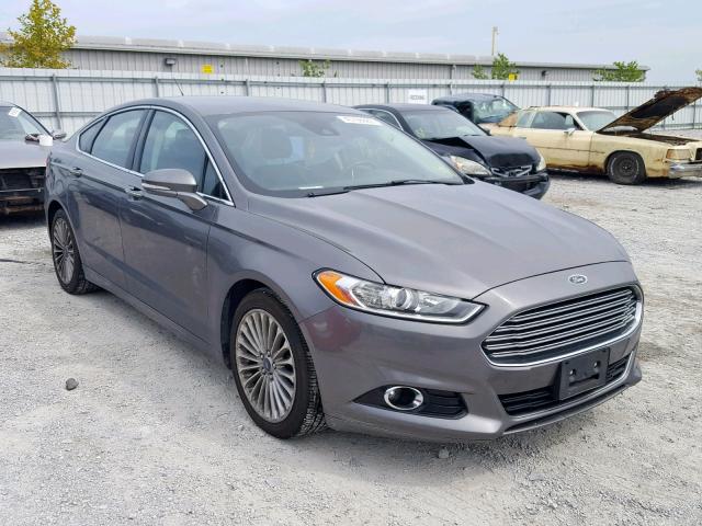 3FA6P0K90DR304250 - 2013 FORD FUSION TIT GRAY photo 1