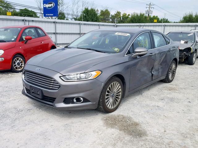 3FA6P0K90DR304250 - 2013 FORD FUSION TIT GRAY photo 2