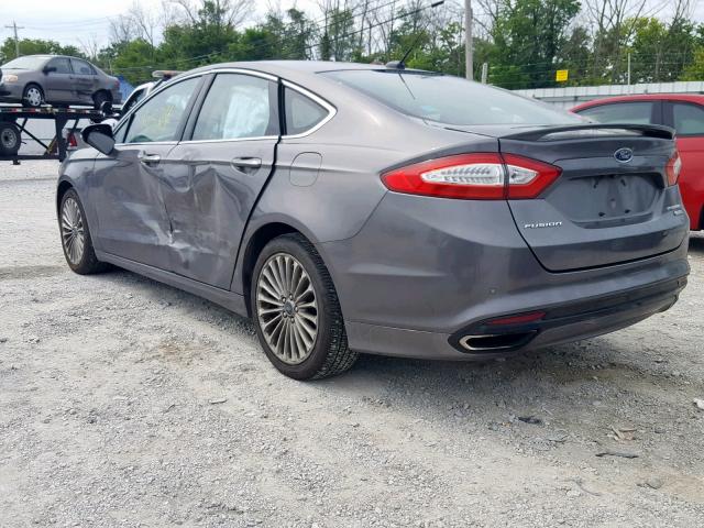 3FA6P0K90DR304250 - 2013 FORD FUSION TIT GRAY photo 3