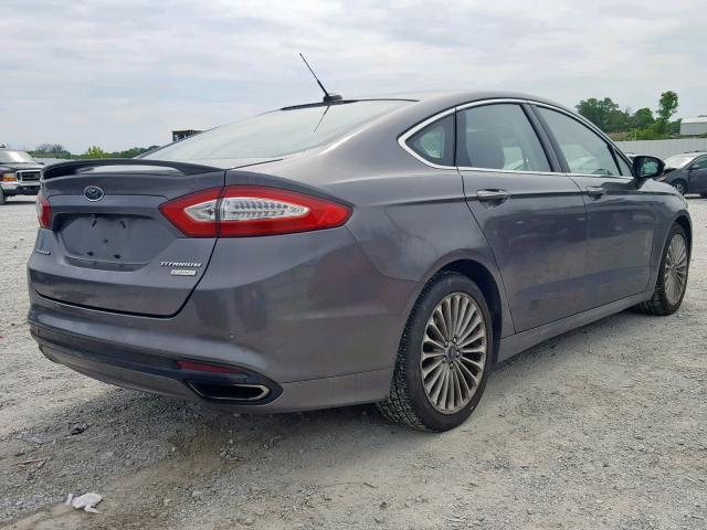 3FA6P0K90DR304250 - 2013 FORD FUSION TIT GRAY photo 4