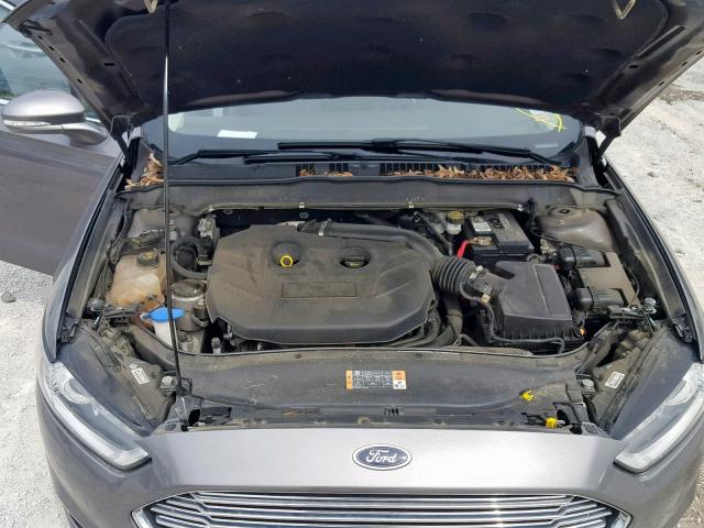 3FA6P0K90DR304250 - 2013 FORD FUSION TIT GRAY photo 7