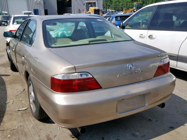 19UUA56613A043947 - 2003 ACURA 3.2TL GOLD photo 3