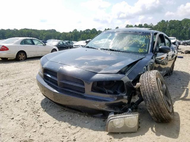 2B3KA33V39H554996 - 2009 DODGE CHARGER SX BLACK photo 2