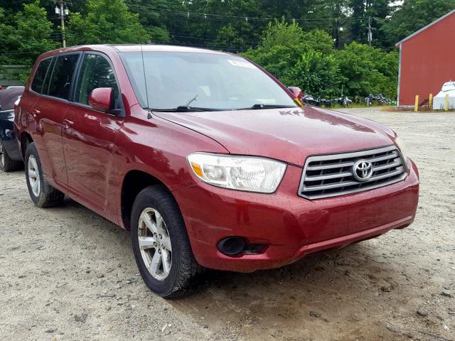 JTEES41A982037400 - 2008 TOYOTA HIGHLANDER RED photo 1