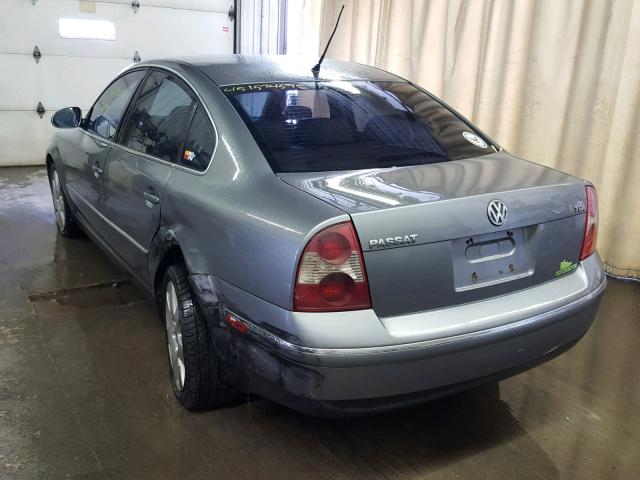 WVWME63B64P330855 - 2004 VOLKSWAGEN PASSAT GL GRAY photo 3