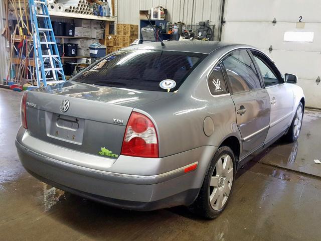 WVWME63B64P330855 - 2004 VOLKSWAGEN PASSAT GL GRAY photo 4