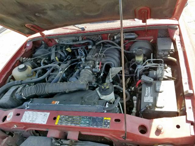 4F4YR12D03TM10791 - 2003 MAZDA B2300 RED photo 7