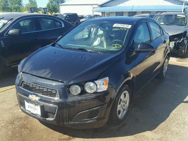 1G1JA5SH9F4187542 - 2015 CHEVROLET SONIC LS BLACK photo 2