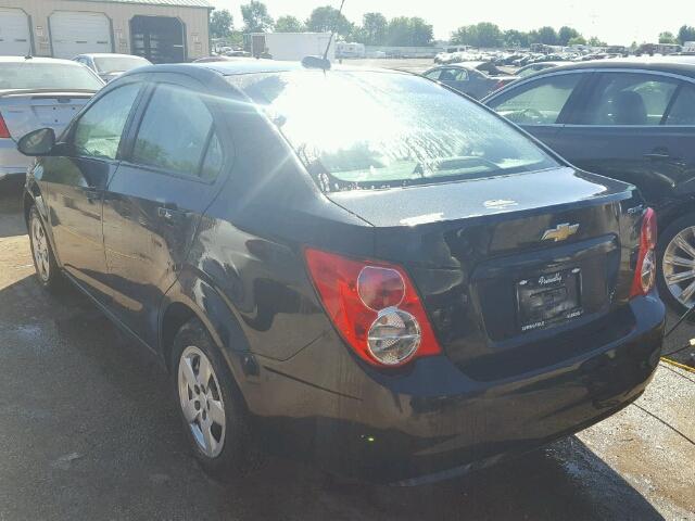 1G1JA5SH9F4187542 - 2015 CHEVROLET SONIC LS BLACK photo 3