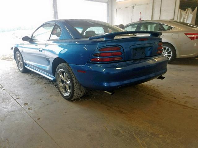 1FALP42T7SF165623 - 1995 FORD MUSTANG GT BLUE photo 3