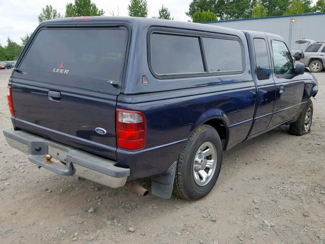 1FTYR44E93PB20591 - 2003 FORD RANGER SUP BLUE photo 4