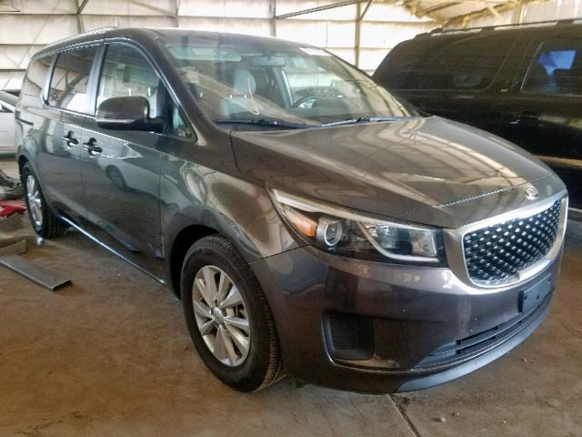 KNDMB5C17G6100987 - 2016 KIA SEDONA LX BROWN photo 1