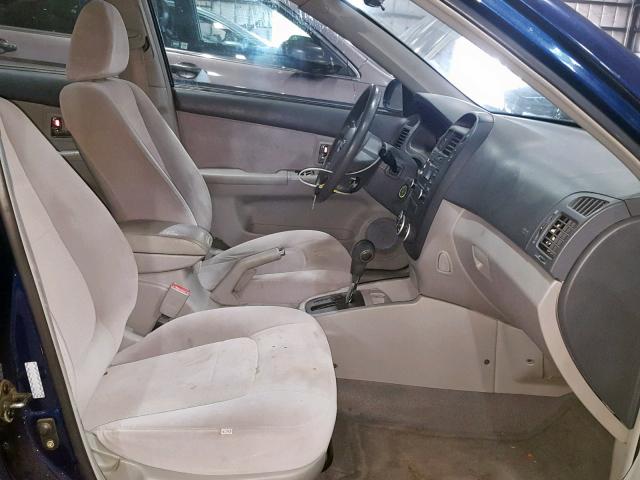 KNAFE121X75435710 - 2007 KIA SPECTRA EX BLUE photo 5