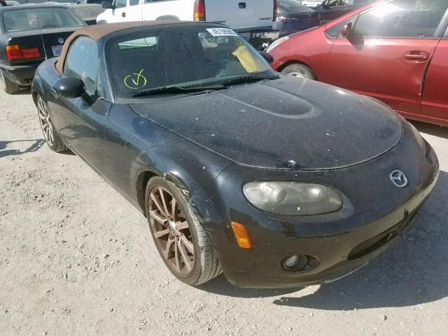 JM1NC25F260106156 - 2006 MAZDA MX-5 MIATA BLACK photo 1