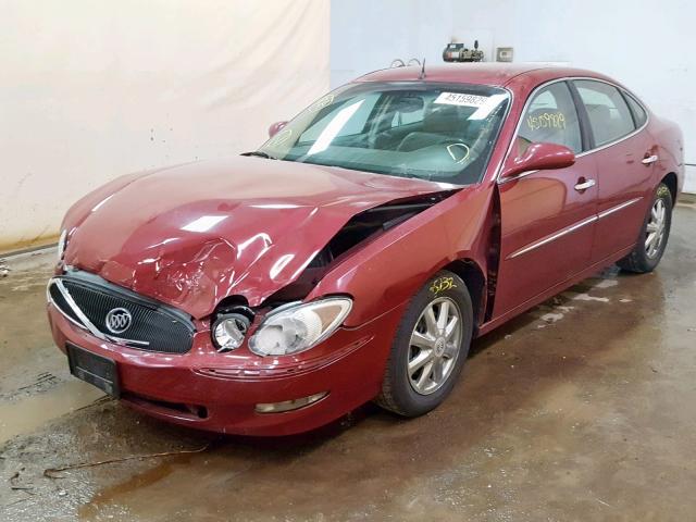 2G4WD562251309223 - 2005 BUICK LACROSSE C BURGUNDY photo 2