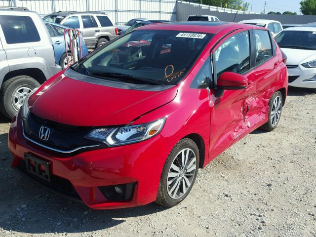 3HGGK5H88FM733470 - 2015 HONDA FIT EX RED photo 2