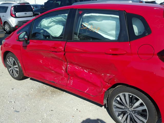 3HGGK5H88FM733470 - 2015 HONDA FIT EX RED photo 9