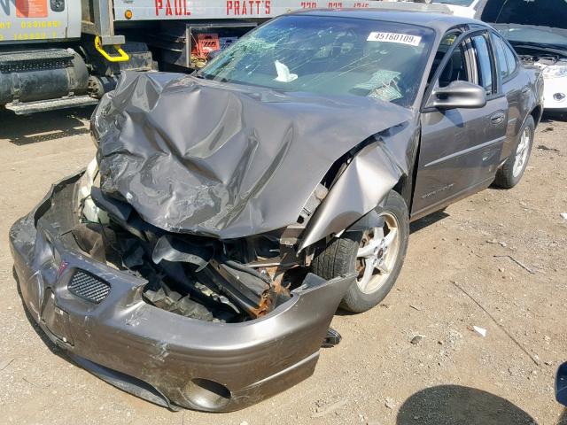 1G2WK52J32F125084 - 2002 PONTIAC GRAND PRIX GRAY photo 2
