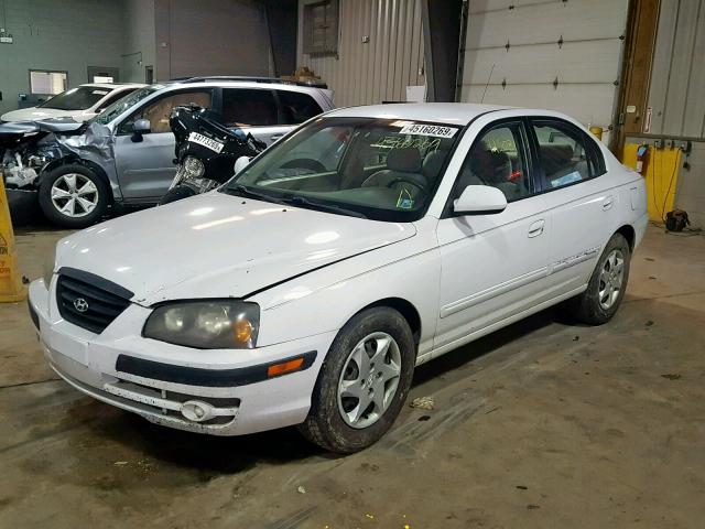 KMHDN46D64U711233 - 2004 HYUNDAI ELANTRA WHITE photo 2