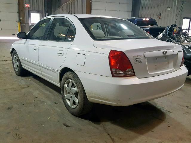 KMHDN46D64U711233 - 2004 HYUNDAI ELANTRA WHITE photo 3