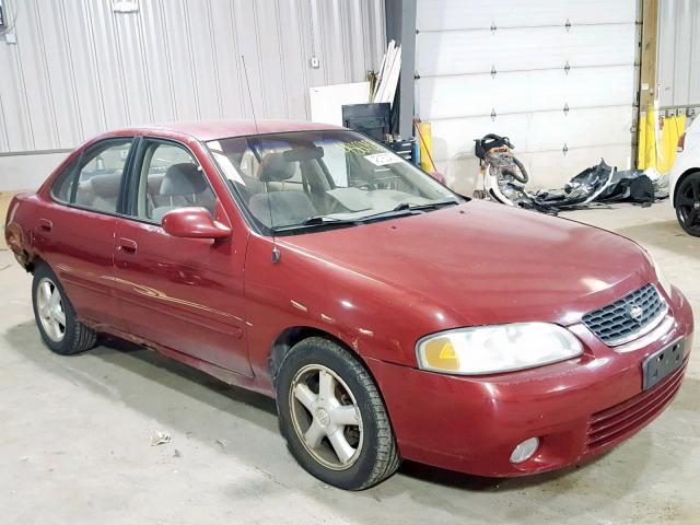 3N1BB51D6YL102843 - 2000 NISSAN SENTRA SE BURGUNDY photo 1