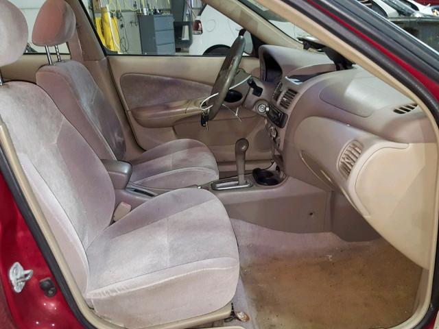 3N1BB51D6YL102843 - 2000 NISSAN SENTRA SE BURGUNDY photo 5