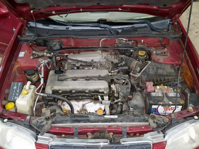 3N1BB51D6YL102843 - 2000 NISSAN SENTRA SE BURGUNDY photo 7