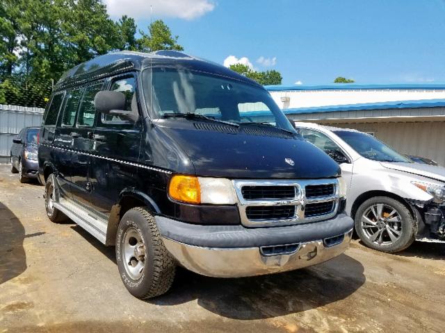 2B6HB11X62K144849 - 2002 DODGE RAM VAN B1 BLACK photo 1