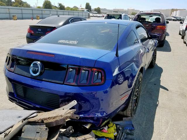 1ZVBP8CF6D5282685 - 2013 FORD MUSTANG GT BLUE photo 4