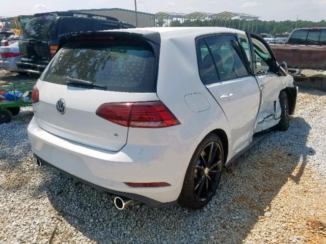 3VW6T7AU6KM007205 - 2019 VOLKSWAGEN GTI AUTOBA WHITE photo 4