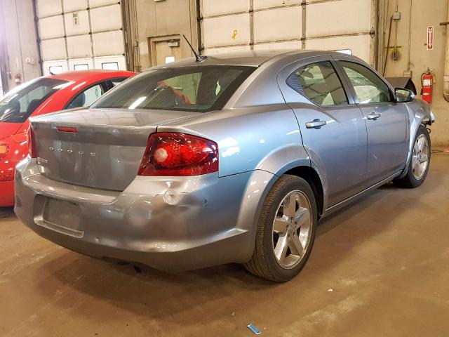 1B3BD1FB3BN566057 - 2011 DODGE AVENGER MA GRAY photo 4