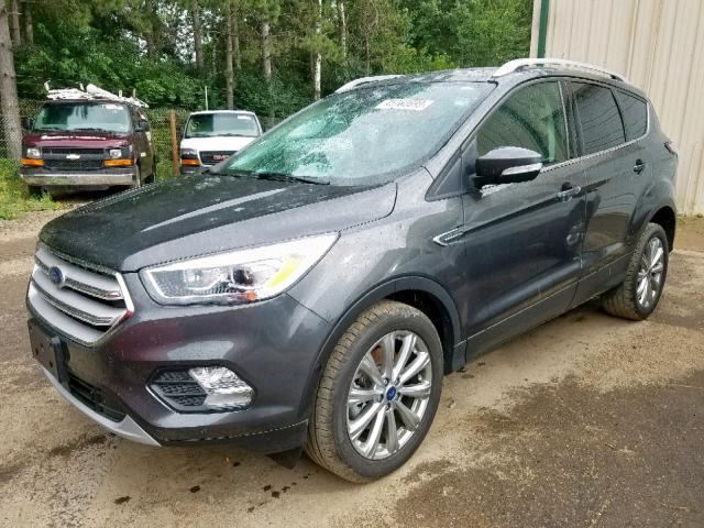 1FMCU9J99JUC35747 - 2018 FORD ESCAPE TIT GRAY photo 2