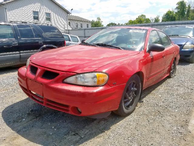 1G2NF52EX4M524463 - 2004 PONTIAC GRAND AM S RED photo 2