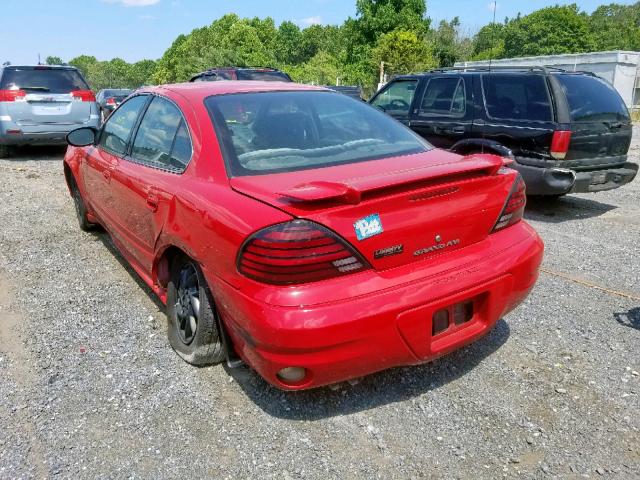 1G2NF52EX4M524463 - 2004 PONTIAC GRAND AM S RED photo 3